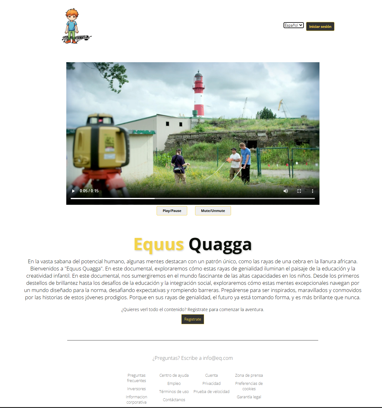 EQ (Equus Quagga) - Documentary Website